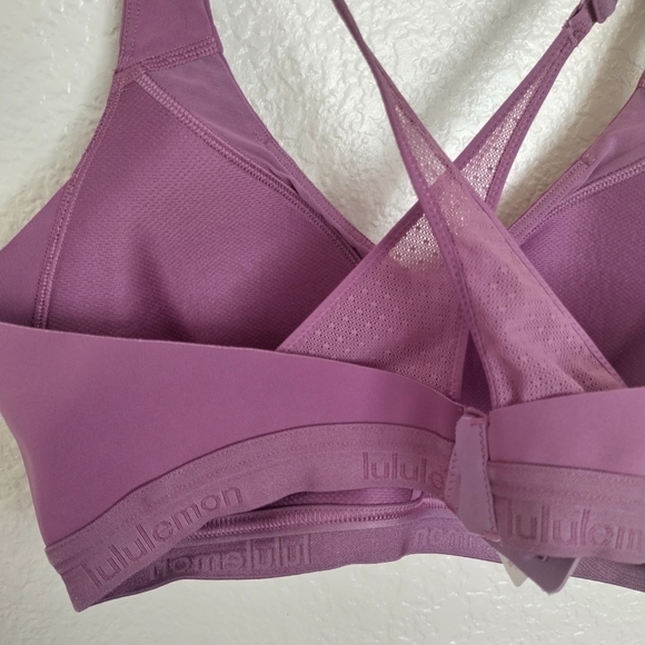 Lululemon Up For It Bra Vintage Plum sz 34C - Picture 6 of 7